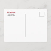 ルスティックなポインセチア | クリスマスパーティーのお知らせを保存 案内ポストカード (裏面)