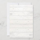 ルスティックな男の子のライオンのベビーシャワー招待状 青 招待状 (裏面)