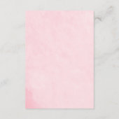 ルスティックアップルシャワーディテールカード – 赤い水彩画 エンクロージャーカード (裏面)