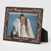 ルスティックウッド オールウェイズ アンド フォーエバー ウェディング フォト フォトプラーク (側面)