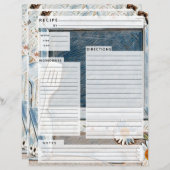 ルスティックカントリーバーラップレシピインサート (正面/裏面)