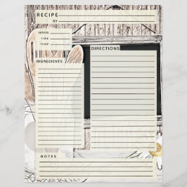 ルスティックカントリーバーラップレシピインサート