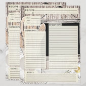 ルスティックカントリーバーラップレシピインサート (正面/裏面)