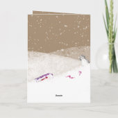 ルスティッククラフト メリー＆ブライト ドッグ アウト スノー スレッジング シーズンカード (裏面)