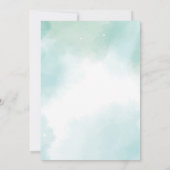 ルスティックグリーン ホワイトパンプキン 秋のブライダルシャワー 招待状 (裏面)