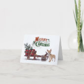 ルスティックチワワのクリスマス シーズンカード (正面)