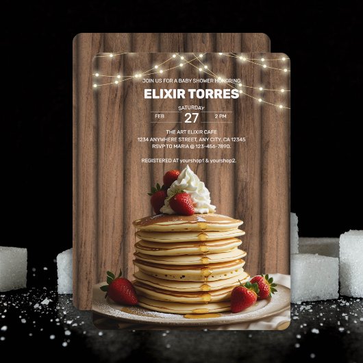 ルスティックパンケーキベイビー＆ブランチベイビーシャワー 招待状