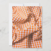 ルスティックパンプキンベイビーシャワー | 秋の花 招待状 (裏面)