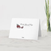 ルスティックブルドッグクリスマス シーズンカード (裏面)