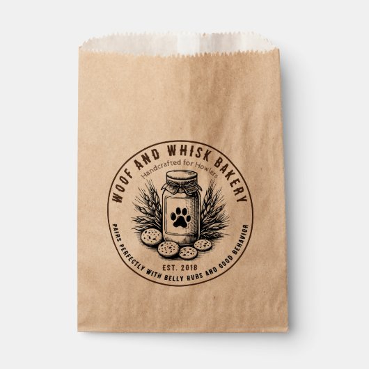 ルスティック アーティザン ベーカリーの犬用クッキー フェイバーバッグ (正面)