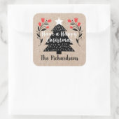 ルスティック クラフト クリスマス ツリー ギフト タグ (バッグ)