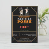 ルスティック ツインズ ペシファー ポッセ ワイルド ウェスト バースデー 招待状 (スタンド正面)