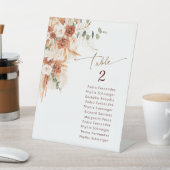 ルスティック テラコッタ ボーホー パンパス 卒業式 テーブル ナンバー 台座サイン (インサイチュ)