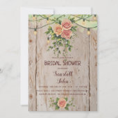 ルスティック バーガンディ ゲーム メイソン ウェディング 招待状 (正面)