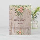 ルスティック バーガンディ ゲーム メイソン ウェディング 招待状 (スタンド正面)