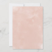 ルスティック バーガンディ & ブッシュピンクのローズ ブライダルランチョン 招待状 (裏面)