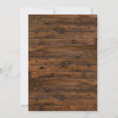 ルスティック バーガンディ ライト ウェディング 招待状 (裏面)