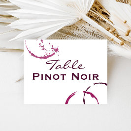 ルスティック バーガンディ ワイン スタイン ウェディング テーブル ネーム 招待状