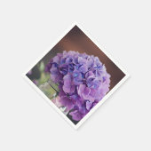 ルスティック パープル ハイドランジア in メイソンジャー フォト スタンダードカクテルナプキン (角)