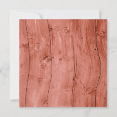 ルスティック ピンク ハイドランジア It's A Girl ベビーシャワー 招待状 (裏面)