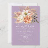 ルスティック ピーチ リハーサル ディナー 招待状 (正面)