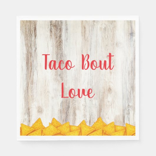 ルスティック フィエスタ シャワー ペーパー ナプキン | タコ 'バウト スタンダードランチョンナプキン (正面)