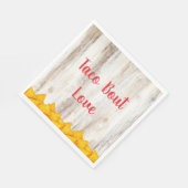 ルスティック フィエスタ シャワー ペーパー ナプキン | タコ 'バウト スタンダードランチョンナプキン (角)