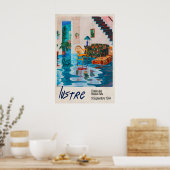 ルストレ・パリ展ポスター・シュールレアリスムの浸水した部屋 ポスター (キッチン)