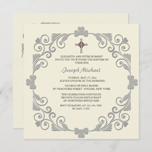 ルストロススクエア宗教招待状 招待状 (正面/裏面)