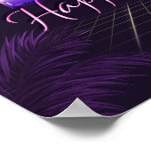 ルスネームVorname lila retroポスターGeburtstag ポスター (角)