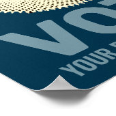 ルスバダーギンスブルクモダンアポップ・アートのルト投票ポスター ポスター (角)