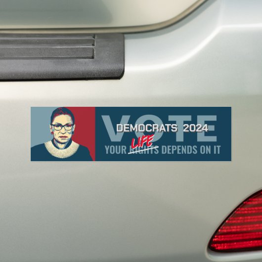 ルスバダーギンスブルクモダンアポップ・アートのルト投票 バンパーステッカー (車上)