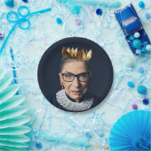 ルスバダーギンズバーグと金ゴールドクラウン ペーパープレート (パーティー)