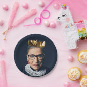 ルスバダーギンズバーグと金ゴールドクラウン ペーパープレート (パーティー)
