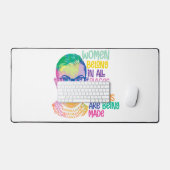 ルスバダーギンズバーグの女性は全ての場所に属している デスクマット (キーボード&マウス)