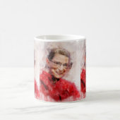 ルスバダーギンズバーグアイリングウォーターカラーポートレートR コーヒーマグカップ (中央)