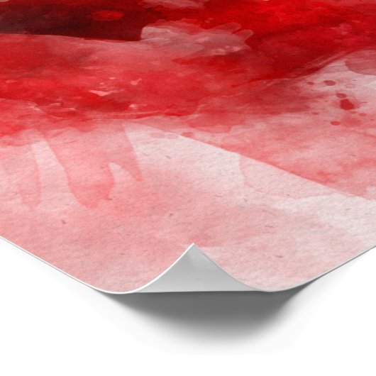 ルスバダーギンズバーグアイリングウォーターカラーポートレートR ポスター (角)