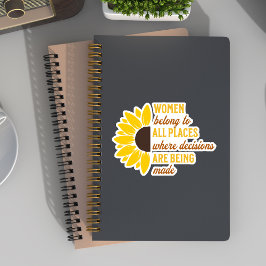 ルスバダーギンズバーグフェミニストRGBひまわり黄色 シール