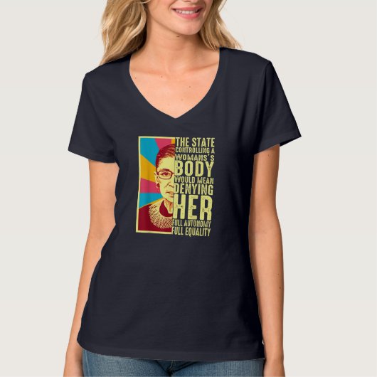 ルスバダーギンズバーグプロチョイス私の体私の選択F Tシャツ (正面)