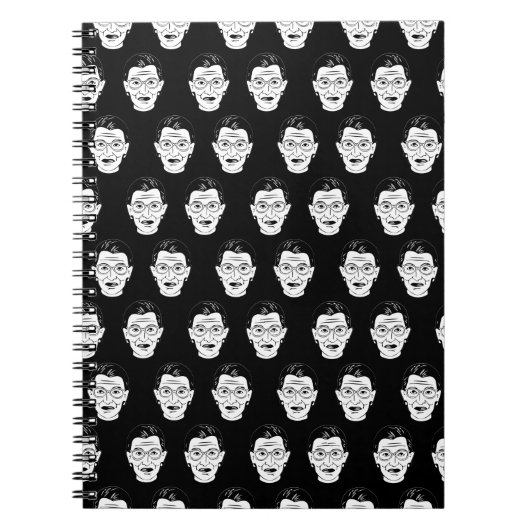 ルスバダーギンズバーグ顔フェミニストフェミニストRBG ノートブック (正面)