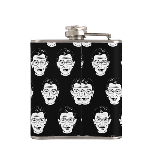 ルスバダーギンズバーグ顔フェミニストフェミニストRBG フラスク (裏面)