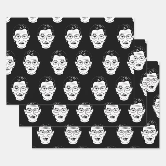 ルスバダーギンズバーグ顔フェミニストフェミニストRBG ラッピングペーパーシート (セット)