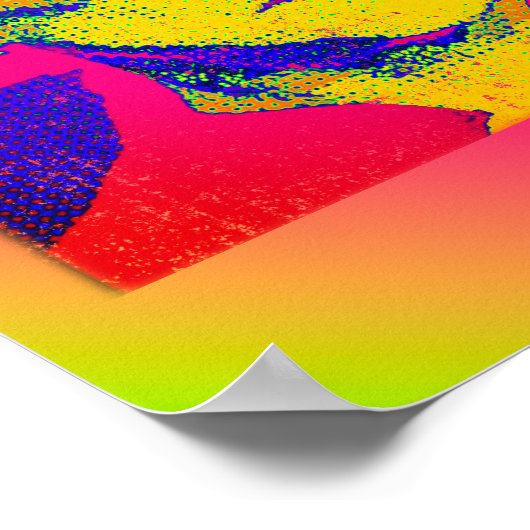 ルスバダーギンズバーグ1983アートポップ・アートのポートレート ポスター (角)