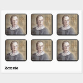 ルスバダーギンズバーグ&引用文 スクエアシール (シート)