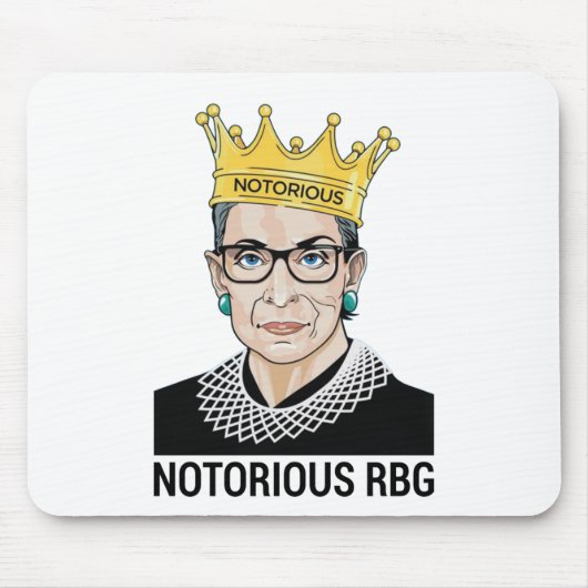 ルスバダーギンズバーグ – 悪名高いRBG マウスパッド (正面)