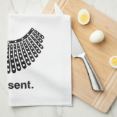 ルスバダーギンズバーグI反対意見RBGカラー キッチンタオル (四つ折り)