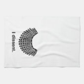 ルスバダーギンズバーグI反対意見RBGカラー キッチンタオル (横)