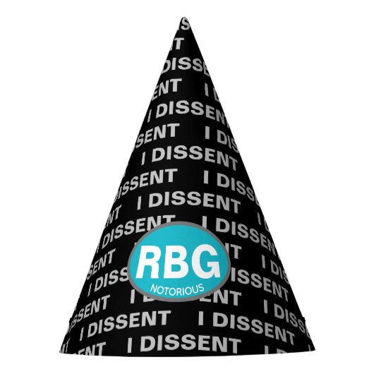 ルスバダーギンズバーグRBG最高裁判所フェミニスト パーティーハット (正面)