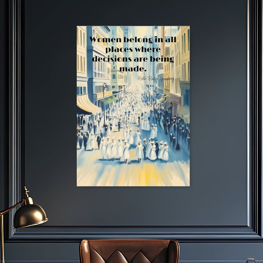 ルスバダーギンズベルグ婦人参政権 ポスター