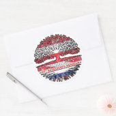 ルスランドルッシシチオステリーヒッシュオステリーイクバウム ラウンドシール (封筒)